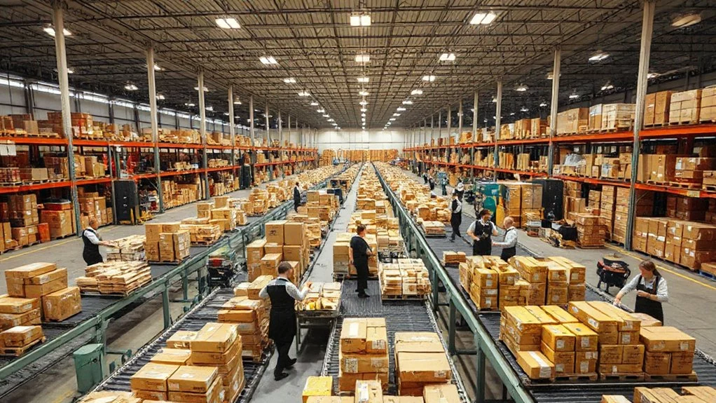 high tech automated parcel sorting